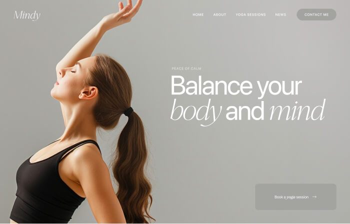 Homepage design by Eazyclick for legal wellness and sports