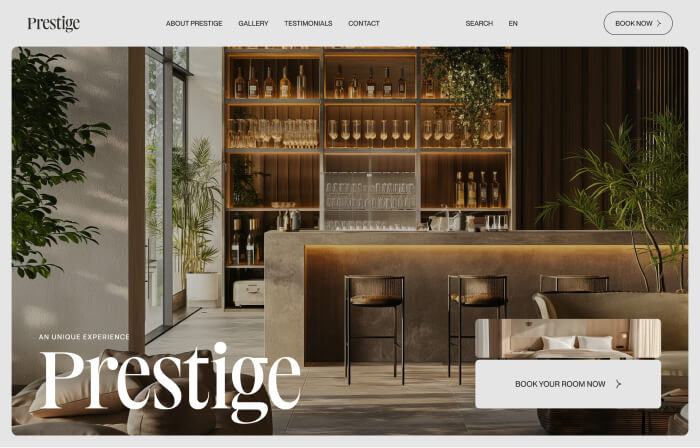 Homepage design by Eazyclick for restaurants and coffee shops