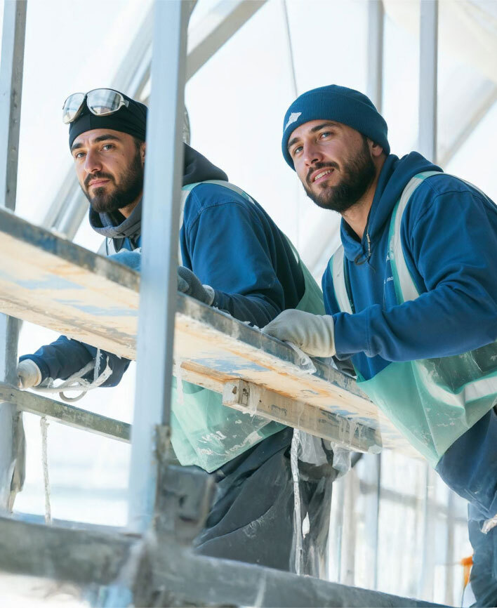 Image of construction professionals on a site