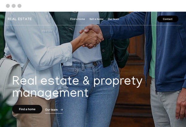 Real Estate Agency website designed